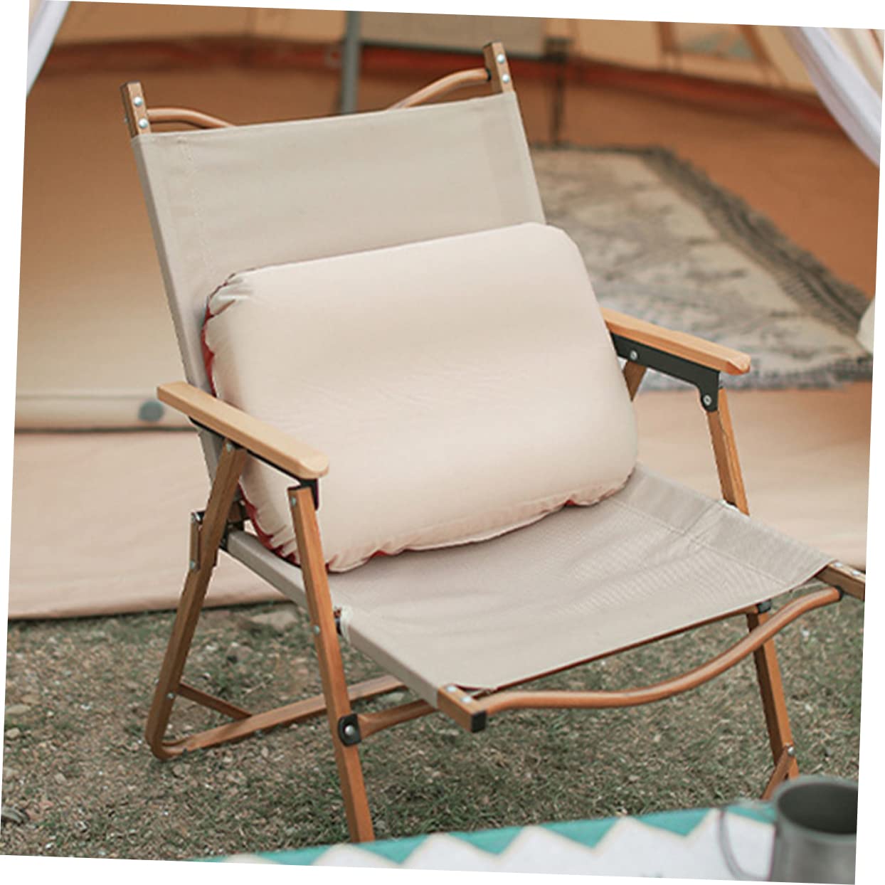 Oreiller Gonflable de Voyage Camping, Mousse et Polyester Pongé, Hauteur Réglable, Dégonflage Facile pour Vacances et Extérieur