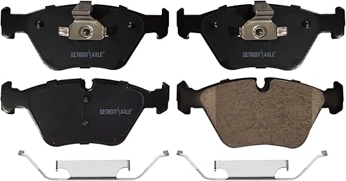 Miniatura 6 de Detroit Axle - Pastillas de freno para BMW X3 330i 330Ci 330Xi M3 Z4 Pastillas de freno de cerámica w/reemplazo delantero y trasero