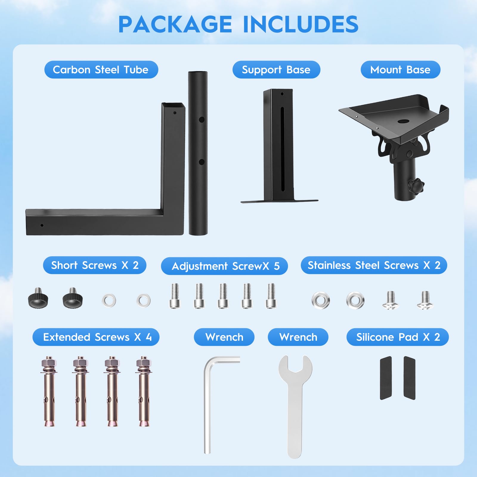 Soporte De Pared Ajustable Para Starlink Gen 3 – Brazo Telescópico Antioxidante Para Hormigón Y Madera