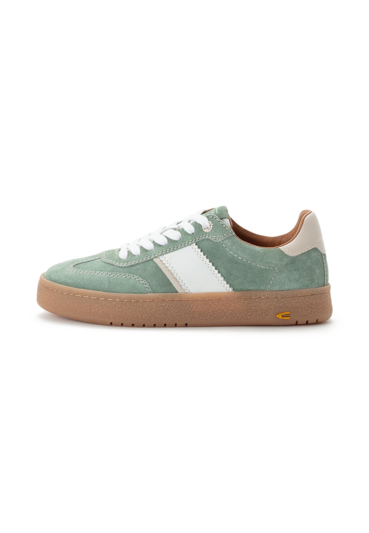 camel active Męskie sneakersy ze skóry welurowej