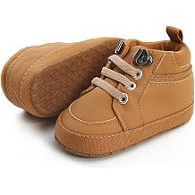 COSANKIM Baby Boy Girl Sneakers High-Top Ankle Shoes Non Slip Soft Sole Infant Toddler Prewalker First Walker Crib Shoes