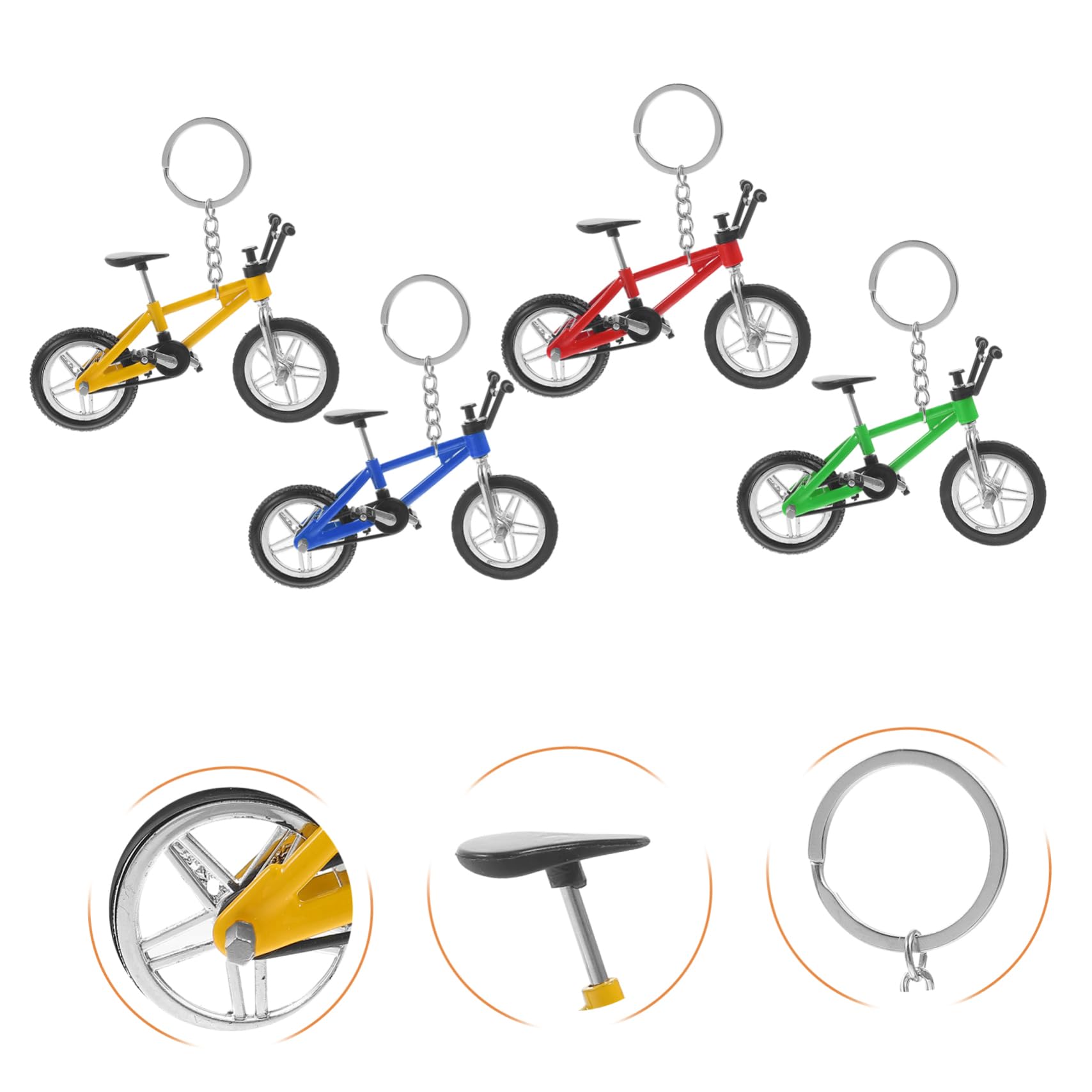 COLLBATH 20pezzi Miniature Biciclette Portachiavi Decorativi Per Collezionisti e Appassionati Design Realistico