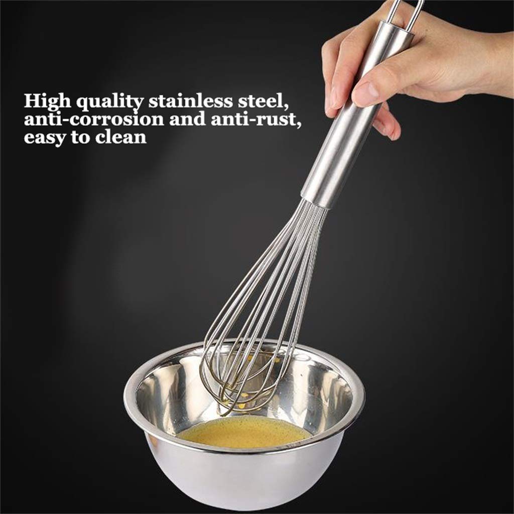 ZHANGXIAO Varillas De Batir, Acero Inoxidable Manual Bombeo De Huevos Remover Huevo Crema Casa Horneando (tamaño : 58cm)