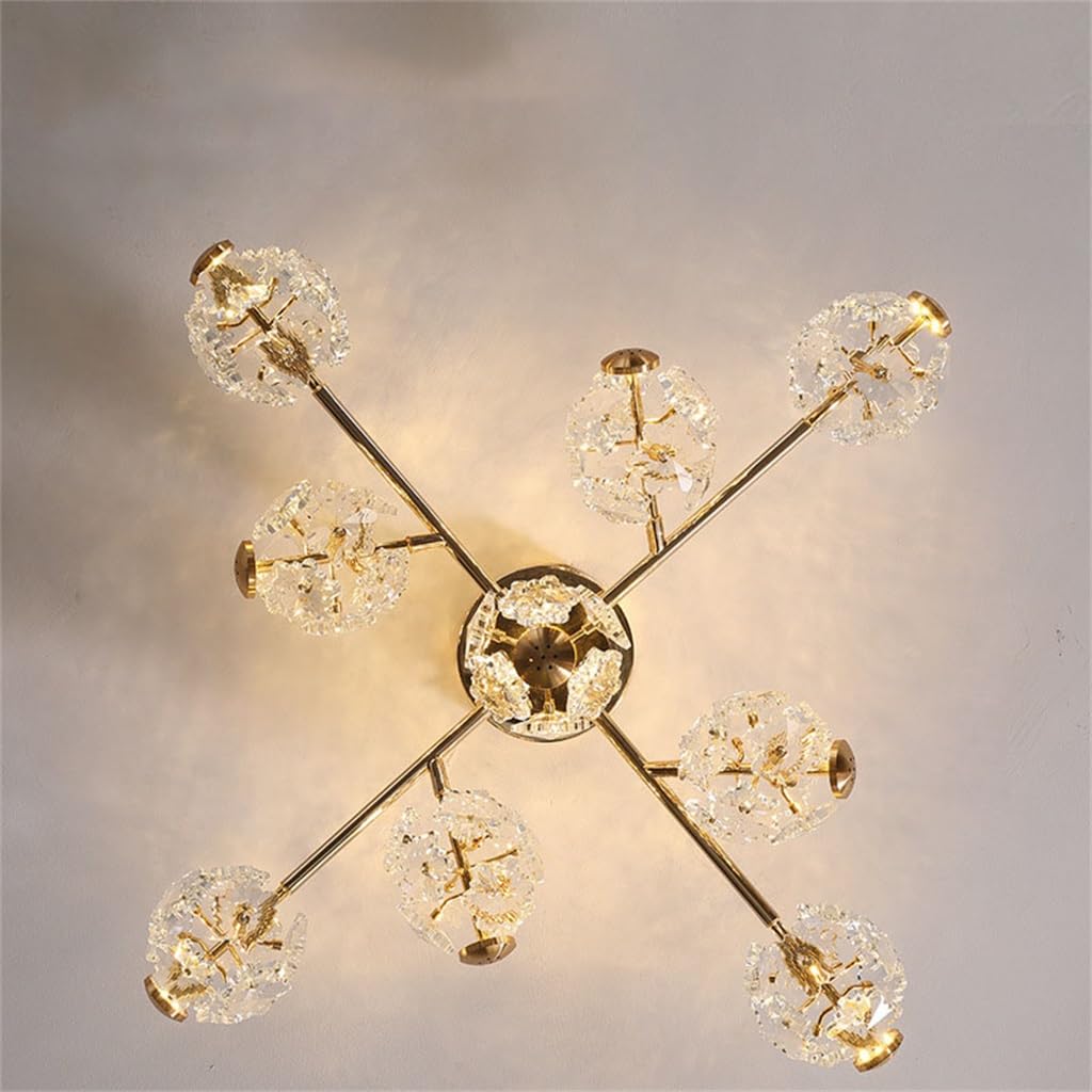 Lámpara de techo de cristal for dormitorio, lámpara de comedor escandinava, lámparas de cristal for estudio de dormitorio