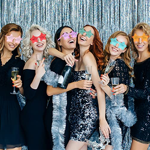 Star Shaped Sunglasses, Heart Sunglasses for Bachelorette Party, Colorful Party Favors2