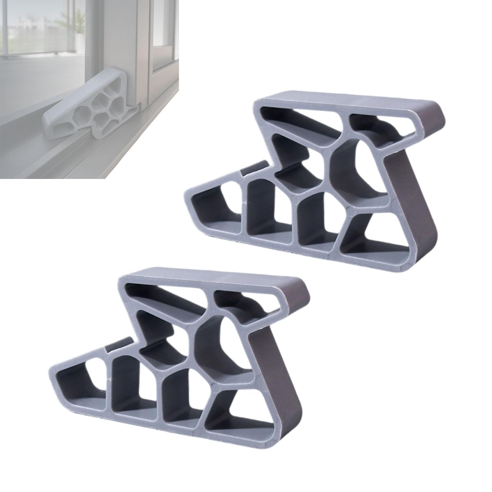 Patio Door Stop French Door Stopper for Sliding Window and Door Tracks (D*2)