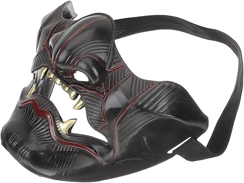 Didiseaon Samurai Oni Half Oni Half Face Oni Face Oni para hombre Oni Half Face Ghost Japonés