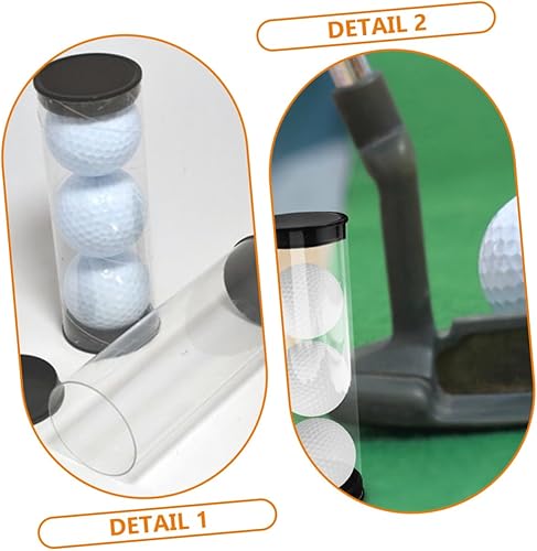 Miniatura 3 de CLISPEED Caja de 2 piezas de pelotas de golf, maleta, soporte de pelota de golf, estuche portátil para pelotas de golf, organizadores de golf, tubos