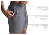 Paquete de 2 Shorts Atléticos para Hombre de 5 Pulgadas con Bolsillos con Cremallera para Gimnasio y Running 7