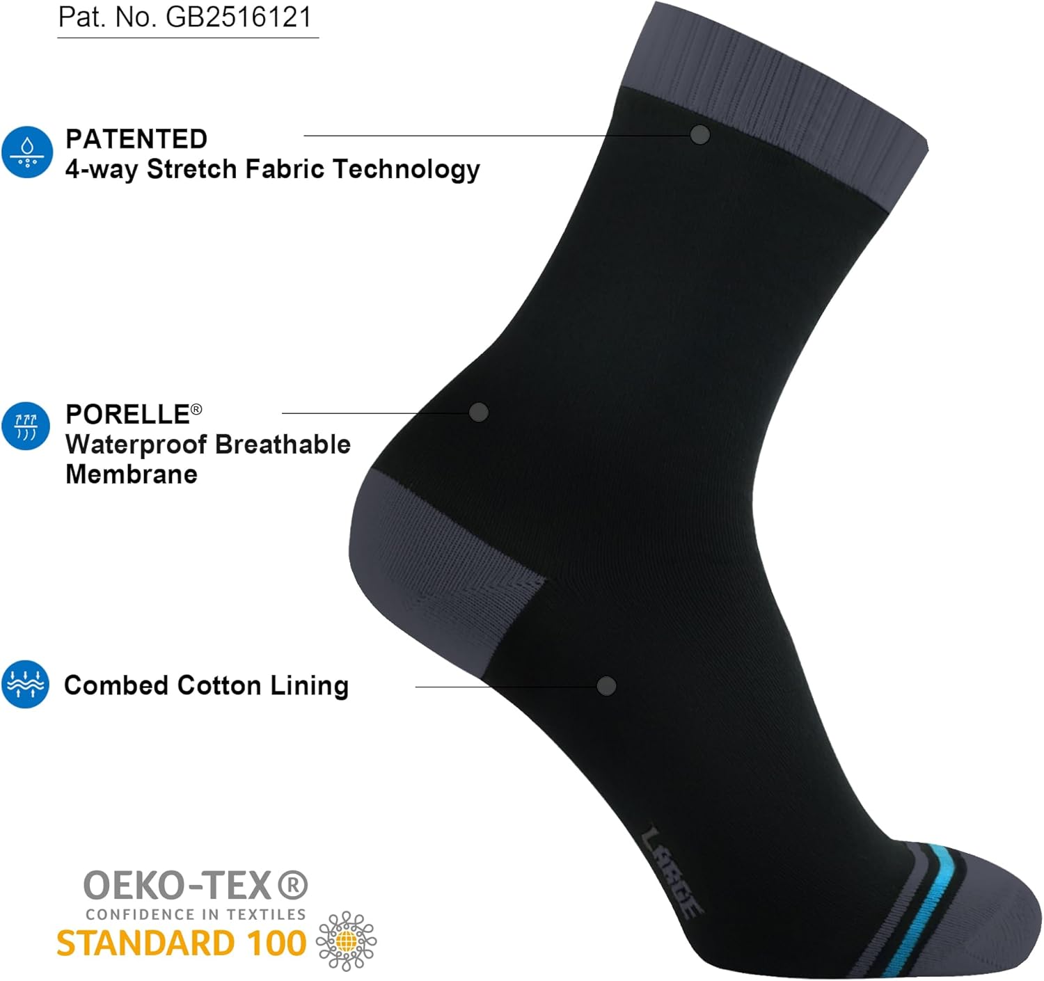 DexShell Waterproof Socks Hiking Walking Outdoor Recreation for Men and Women Unisex Ankle Length DexShell Waterproof Socks Hiking Walking Outdoor Recreation for Men and Women Unisex Ankle Length