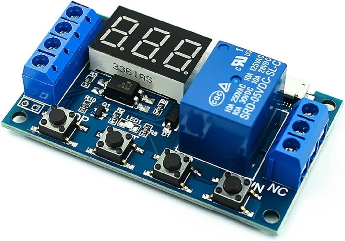 ILAME DC 5V 12V 24V LED Light Digital Time Delay Relay