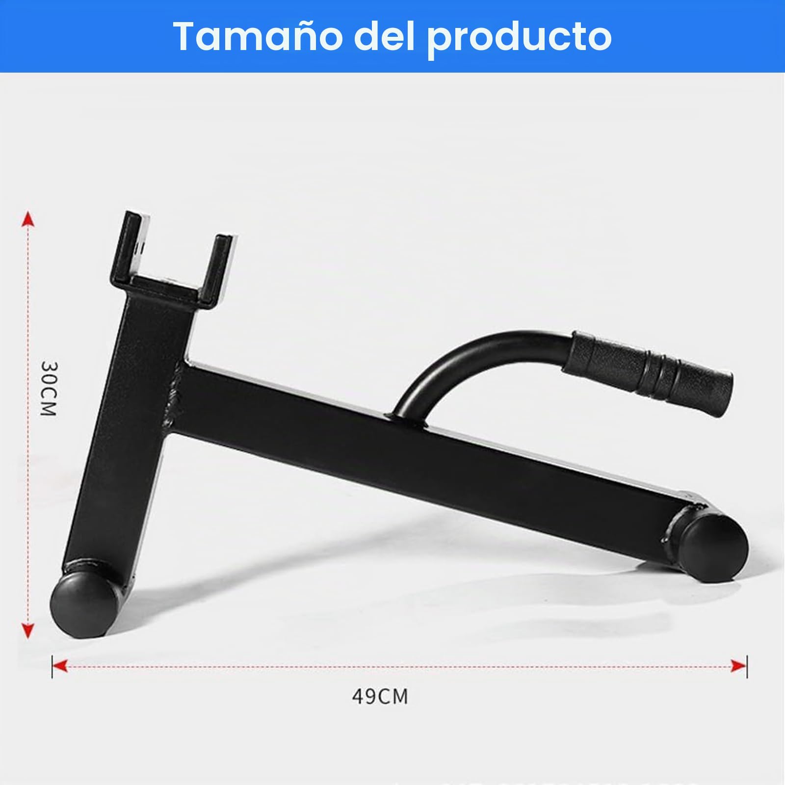 Levantador de pesas con mango antideslizante, perfecta descarga y cambio de placas de peso, para peso muerto, levantamiento de potencia, entrenamiento de fuerza para el gimnasio en casa