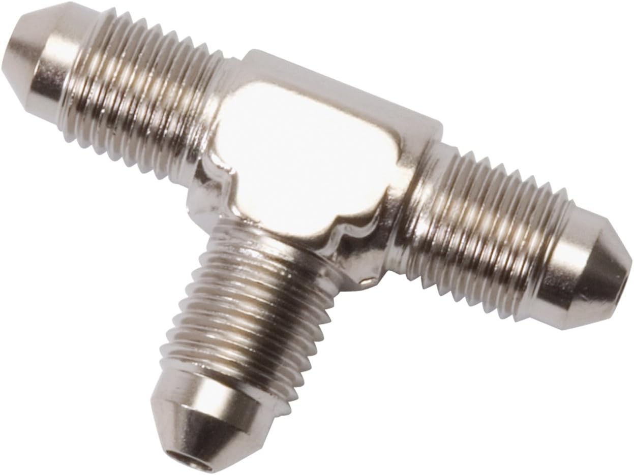 Edelbrock Russell 661021 Endura -6AN Flare Tee Adapter Fitting