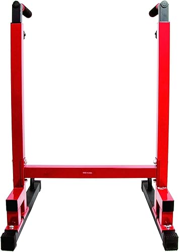 Miniatura 8 de BalanceFrom Marco de acero multifuncional para gimnasio en casa, estación de soporte de fitness con altura ajustable, capacidad de 500 libras,