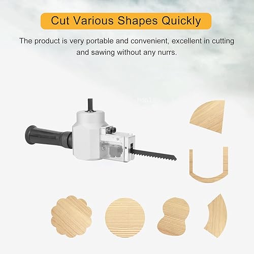 Miniatura 6 de Cortador de metal de doble cabezal para cortar metal Nibbler, accesorio de taladro eléctrico para cortar madera, herramienta de corte con llave para