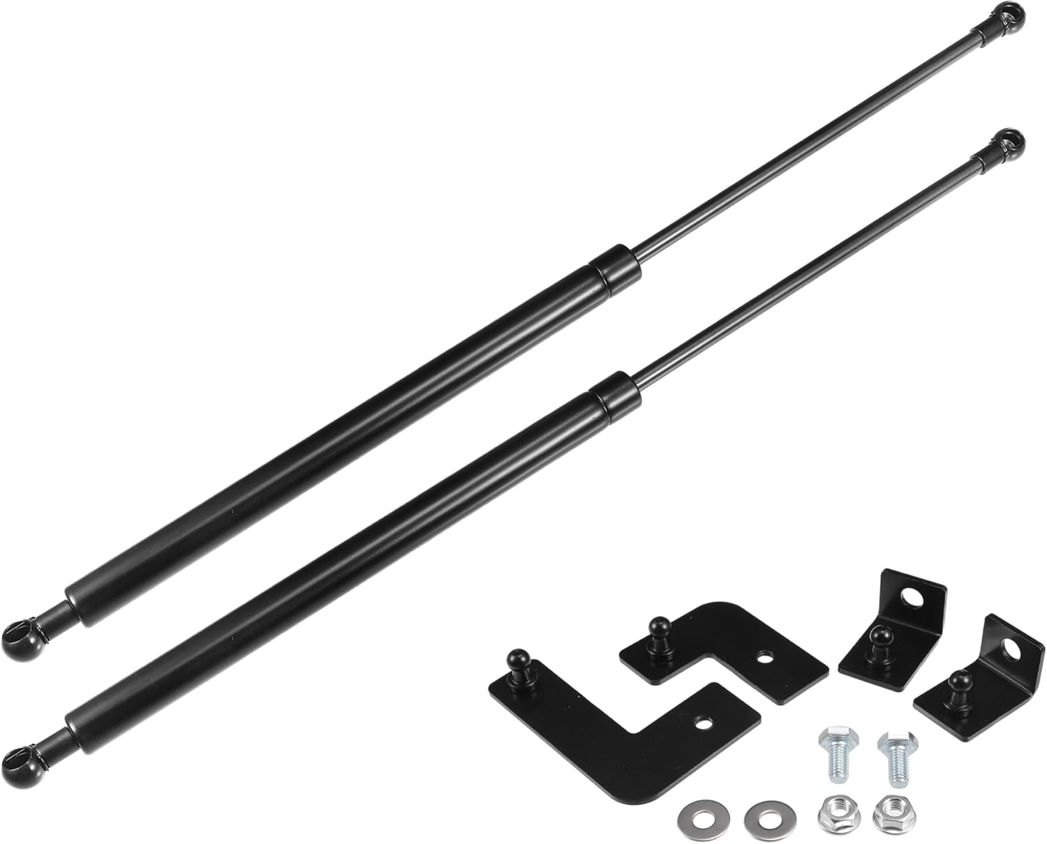 x autohaux 2 pcs front hood lift supports struts shocks gas spring for subaru xv crosstrek gt 2017-2023 black