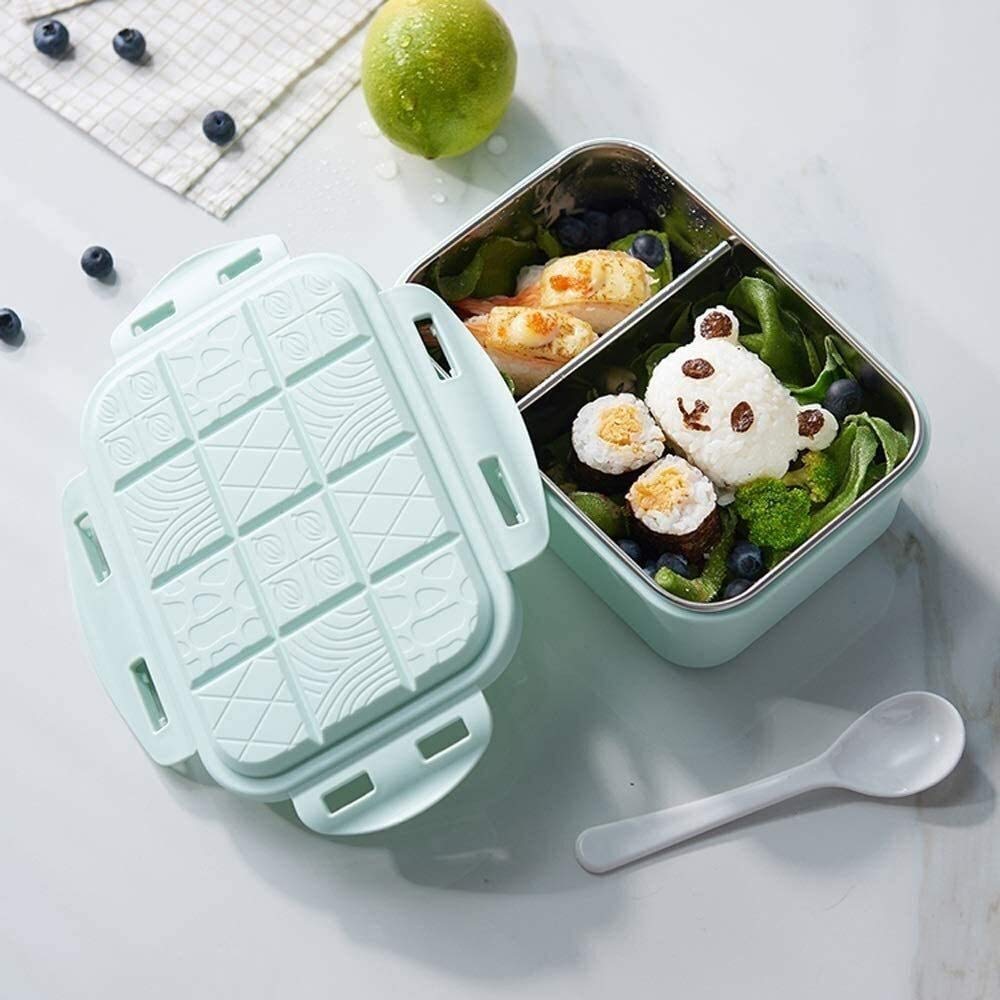 fiambrera, Bento Boxes - Fiambrera aislada portátil(Blue)