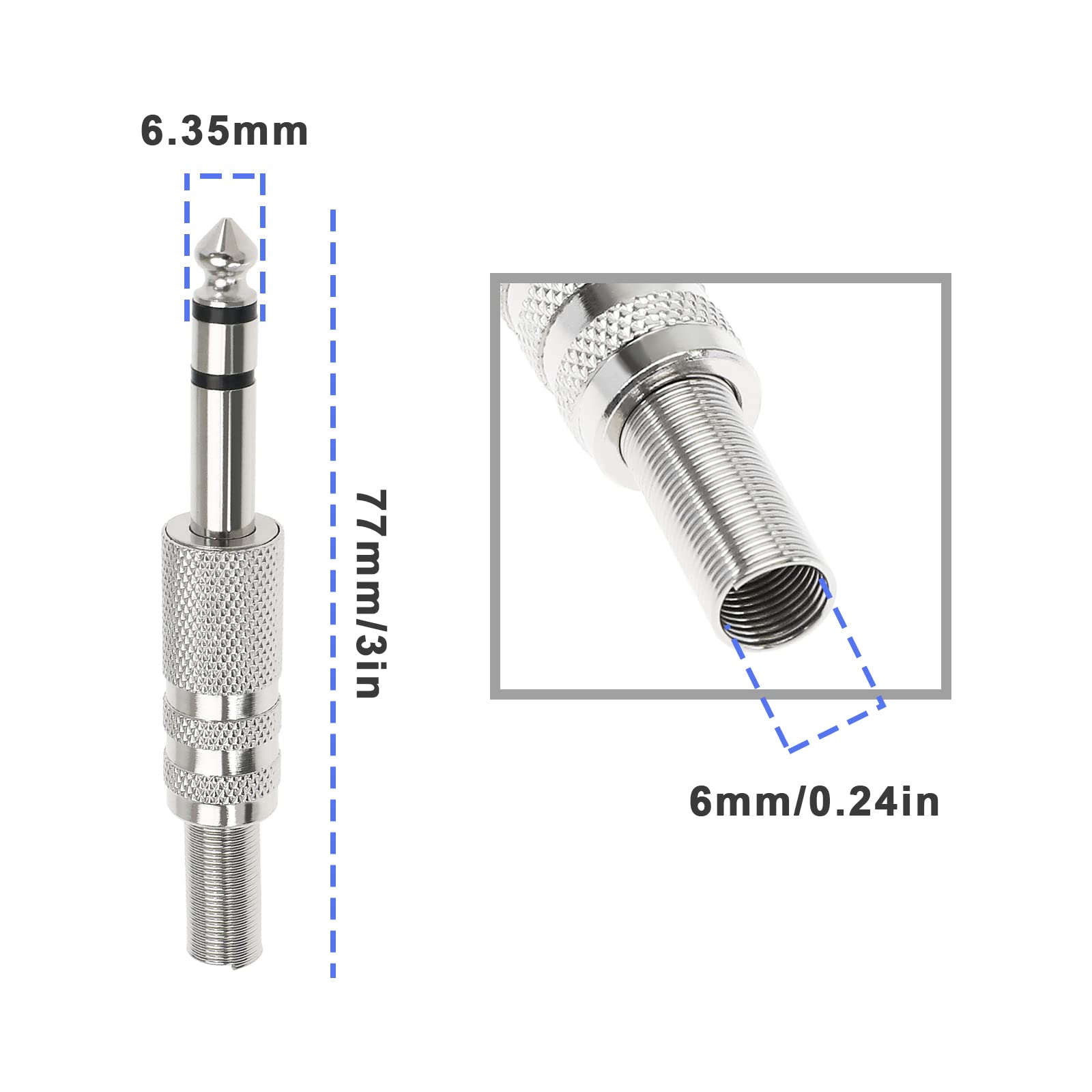 InLine Slim - Audioadapter für Flugzeug - Mono Mini-Stecker männlich