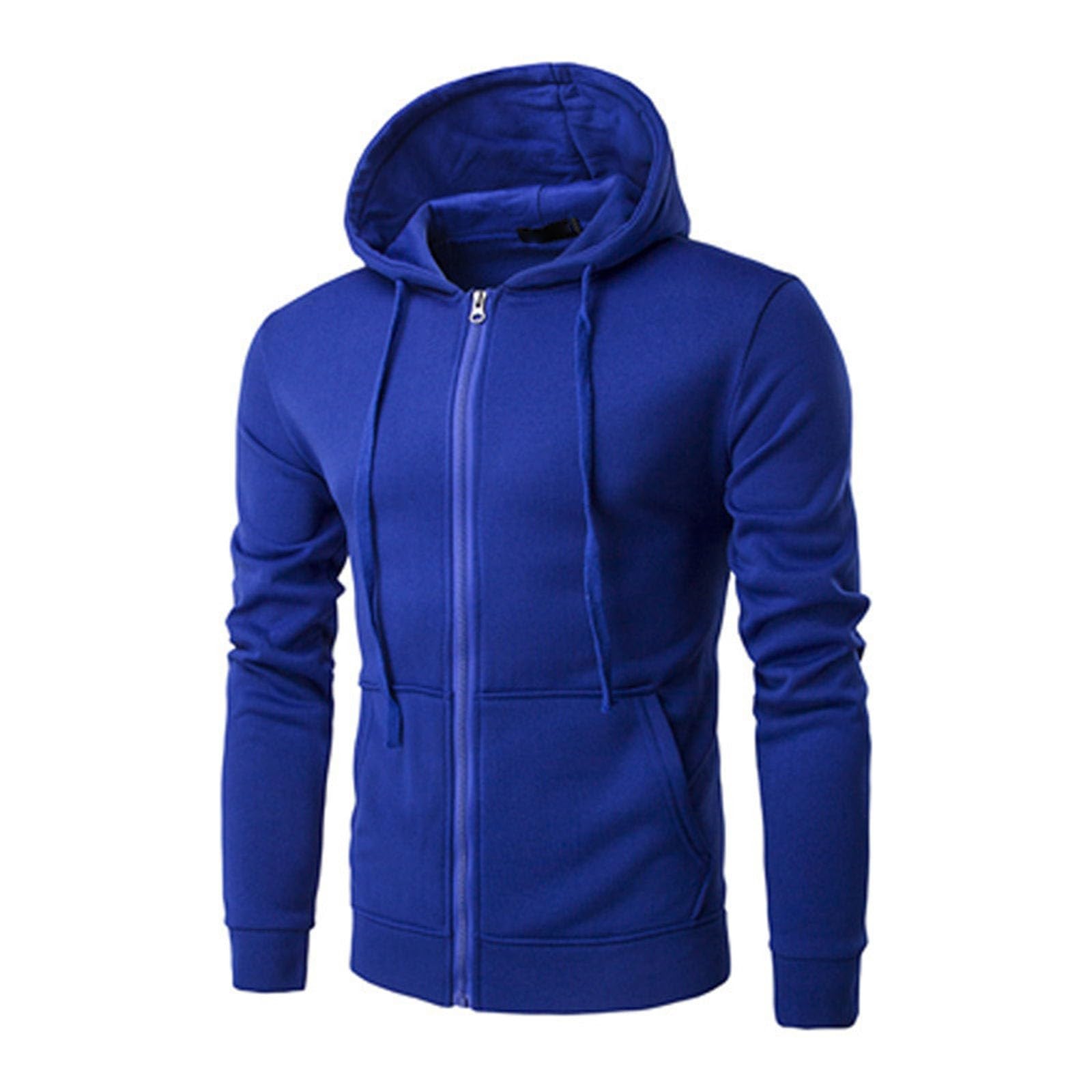 Basic Hoodie Herren Mit Reißverschluss - Fleece Kapuzenpulli | Sport & Casual Style
