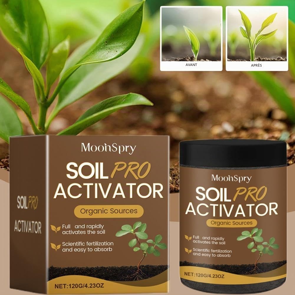 Activateur de sol, activateur de sol organique et engrais pour plantes, fleurs, amendements de sol, engrais pour plantes d'intérieur pour des fleurs saines et des plantes du sol (3 pièces)