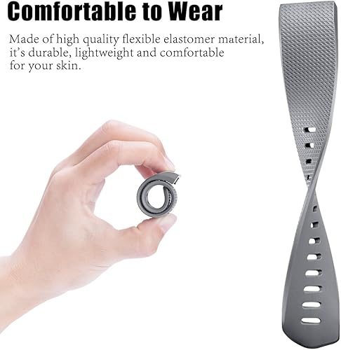 Vista 28 de Maledan Bandas de repuesto compatibles con Fitbit Charge 2, paquete de 3, pequeño, negro, azul, ciruela