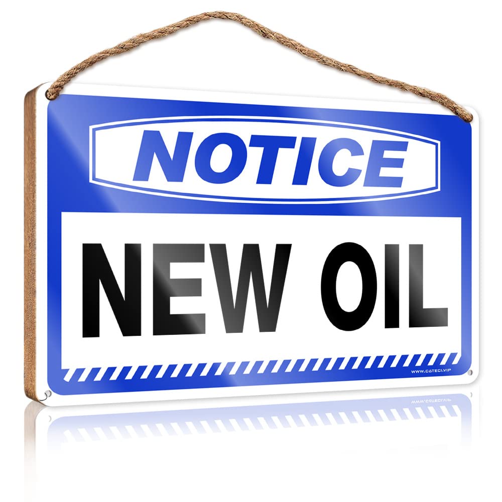 FRINTOXA Funny Home Decor For Door Notice New Oil Wooden Sign(15X28CM)