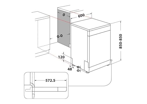 Bauknecht BKSV2 FAN freistehender Geschirrspüler /60 cm/ActiveDry – automatisches Türöffnungssystem/MultiZone – separates Ober- oder Unterkorbspülen/Startzeitvorwahl/Vollwasserschutz/Edelstahl