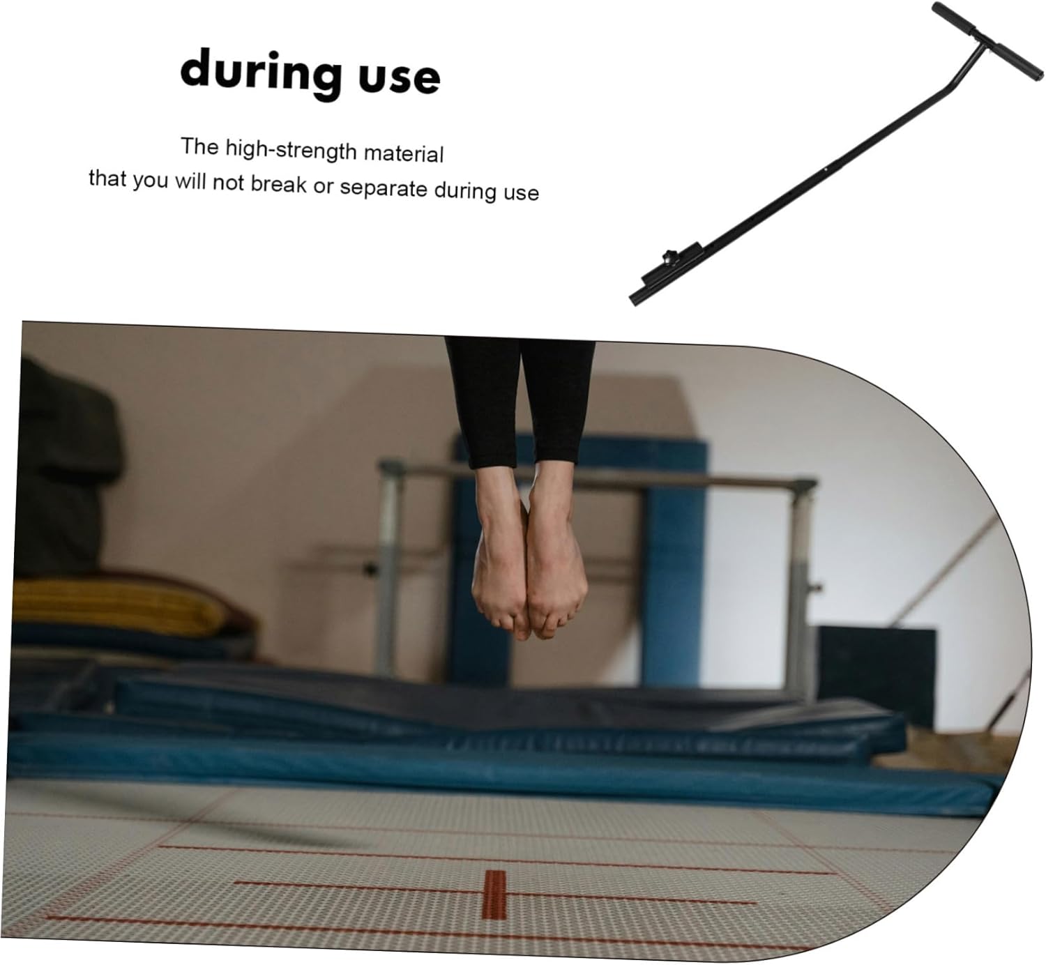 Single Handrail Trampoline Handle Exercise for Women Boys and Girls Small Trampoline Replaceable Fitness Handle Part