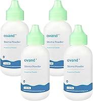 Vista 1 de Paquete de 4 polvos de estoma - Polvo para el cuidado de la piel de ostomía, protege la piel y mantiene seca el polvo de ostomía