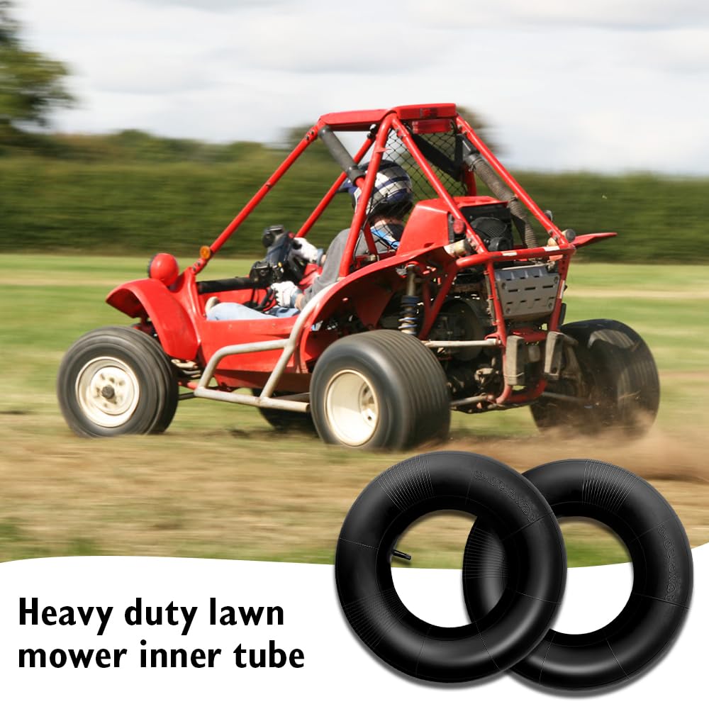 mizikuu 16x6.50-8 Camera d'Aria, 2 Ruota di Ricambio Camera d'Aria Ruota Carriola Pneumatici Da Trattore Inner Tube Valvola Per vari tosaerba carriole rimorchi da giardino go-kart golf cart