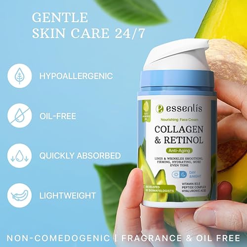 Miniatura 7 de Crema de colágeno con retinol, hidratante facial antienvejecimiento y crema hidratante facial con colágeno, crema facial antienvejecimiento