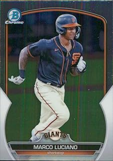 2023 Bowman Chrome Prospects #BCP-43 Marco Luciano San Francisco Giants RC Rookie Baseball Trading Card