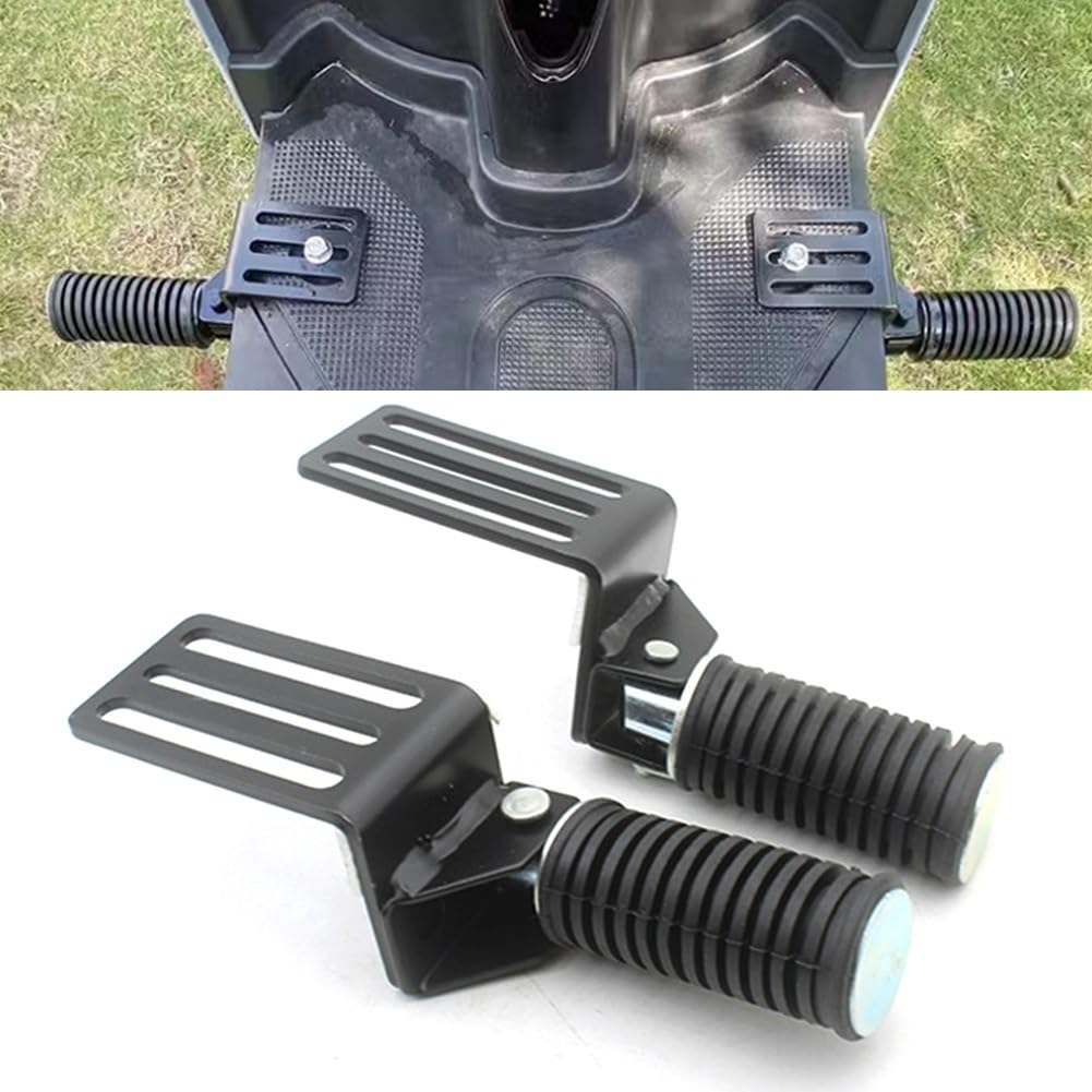 reposapiés plegables para 2Pcs Foldable Motorcycle Pedal Footstep | 2Pcs Foldable Motorcycle Pedal Footstep Anti-Slip Hanging Step Aluminum Alloy