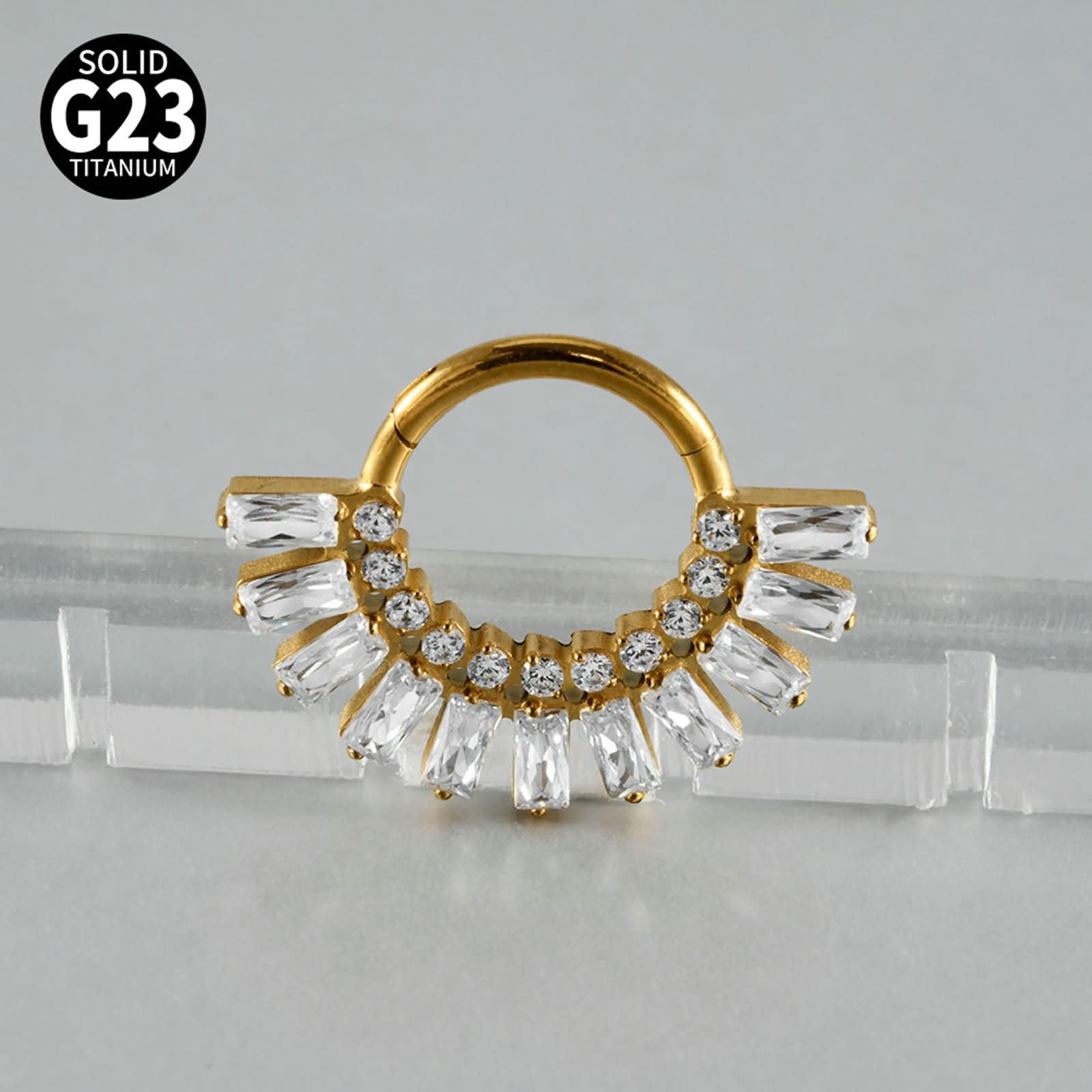2 Piezas Piercing Nariz Mujer Aro Titanio G23 16G 1.2x8mm, Aro con Corazón y Cruz, Piercing Plata Nariz