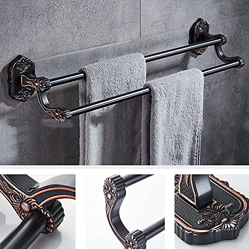 Toalleros Toallero de baño Toallero montado en la pared, Serie de baño contemporánea Toalla moderna europea/Soporte de papel higiénico/portavasos/Gancho para bata Accesorios de baño/Toallero Toalleros