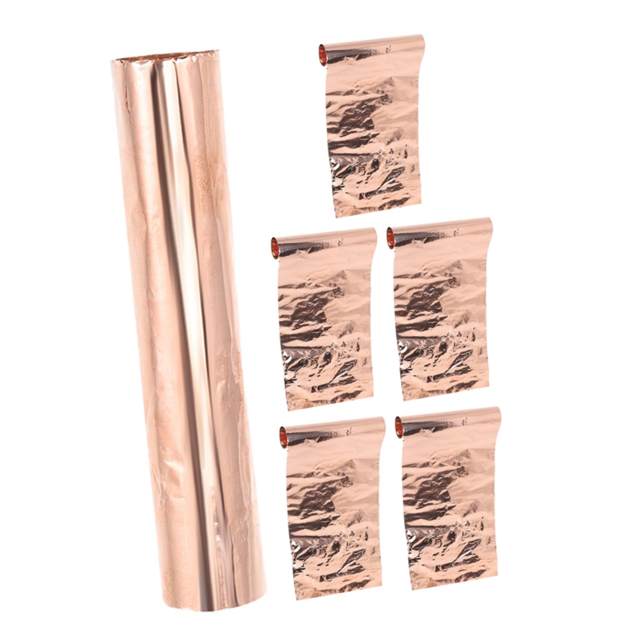 STOBAZA 3sets Metal Sheets Foil Plate for Jewelry Craft Projects DIY Sheet Metal High Conductivity Malleable Easy to Cut Bend 6rolls*3