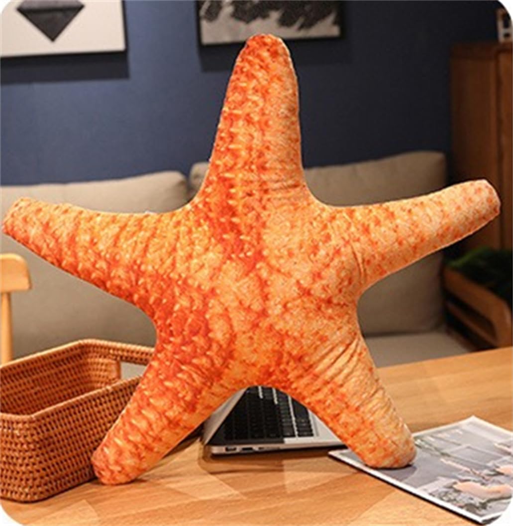 ELONEL Starfish Pillow, Plush Cushion for Home Decoration, Sofa Cushion for Floor Pillow, Car Cushion Pillow (Sand Snail 2, 19.6inch/15.7inch)