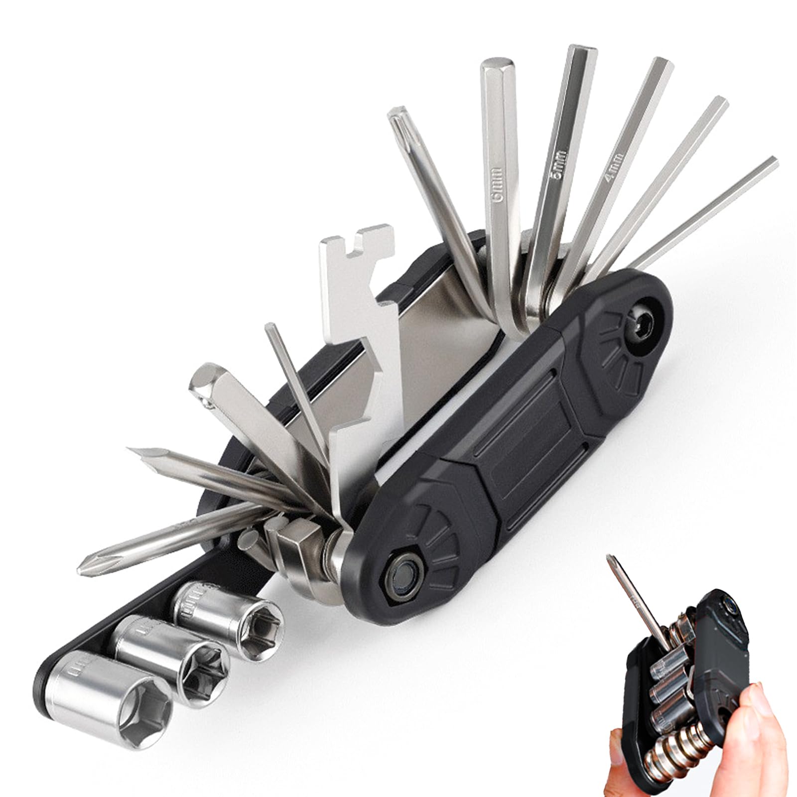 Kit D'outils Pliable 16 En 1 Pour Appareil Photo - Tournevis Et Clés Inclus, Parfait Pour Les Photographes