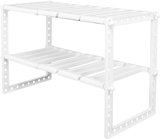 Organizador extensible para debajo del fregadero 2 niveles miniatura 3