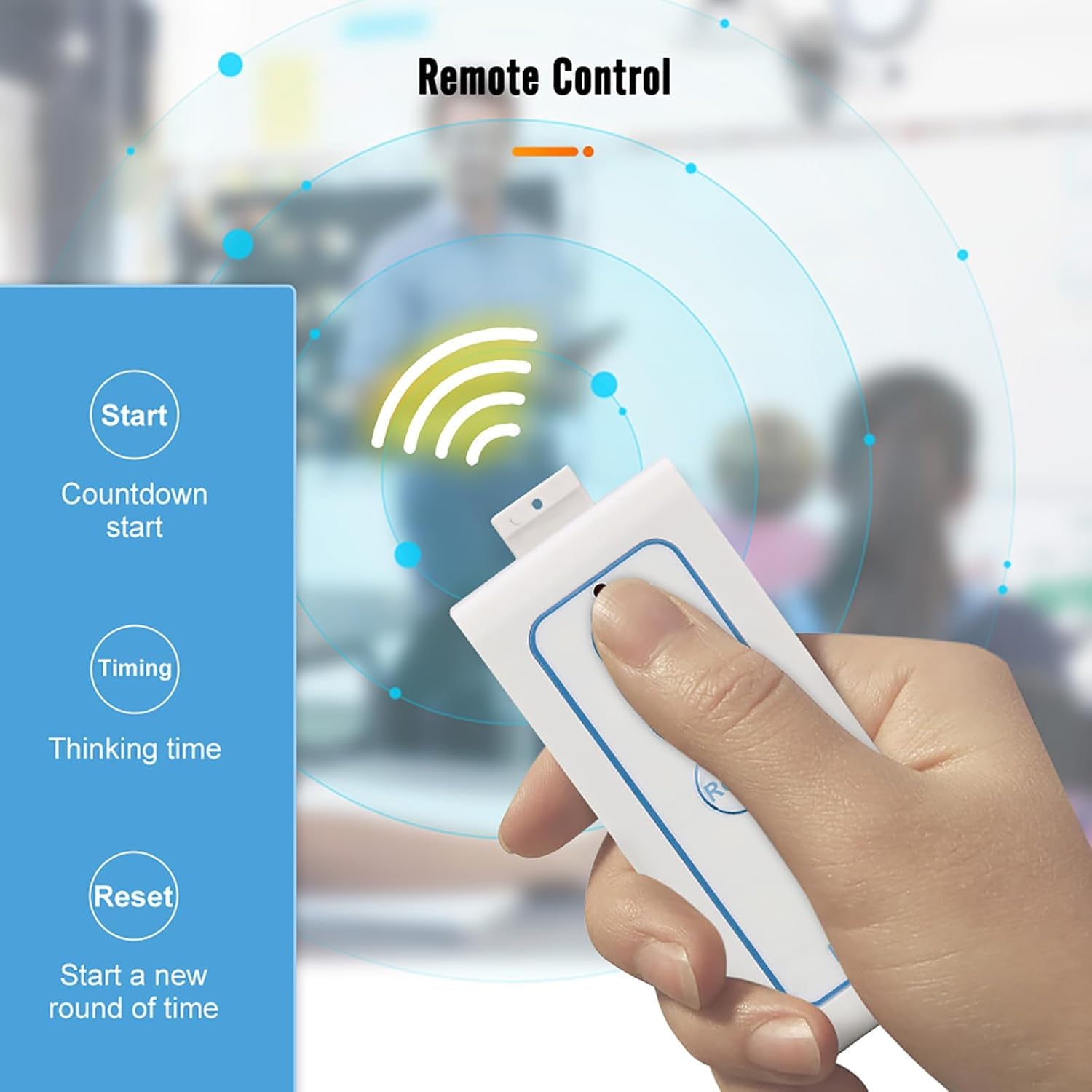 Sistema di gioco a quiz wireless con telecomando, 1 monitor e 10 cicalini, 3 modalità per spettacoli di giochi interattivi, concorsi scolastici e quiz per feste