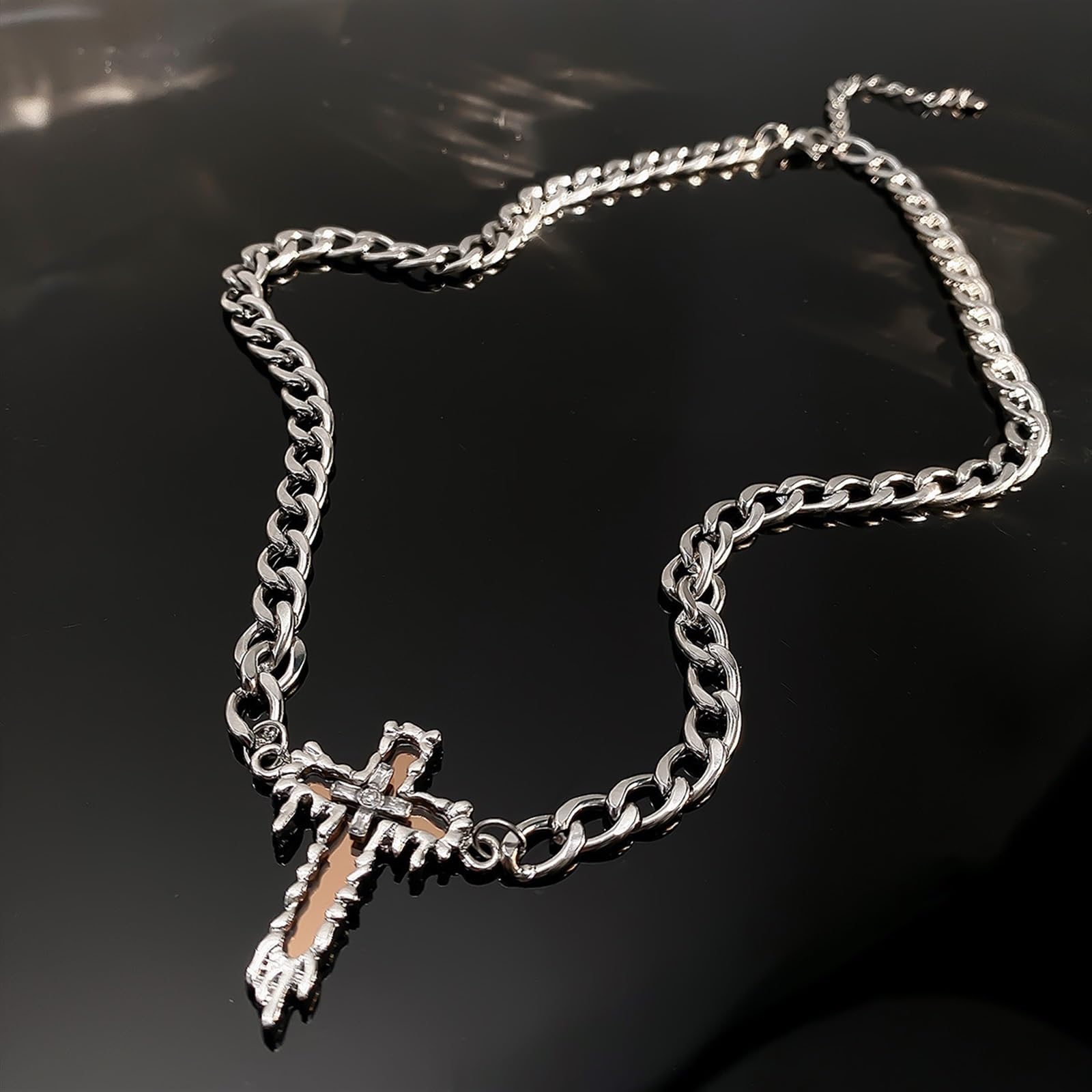 Collier Femme Acier Titane Symbole Psychologique - Pendentif Créatif élégant - Doré - 2