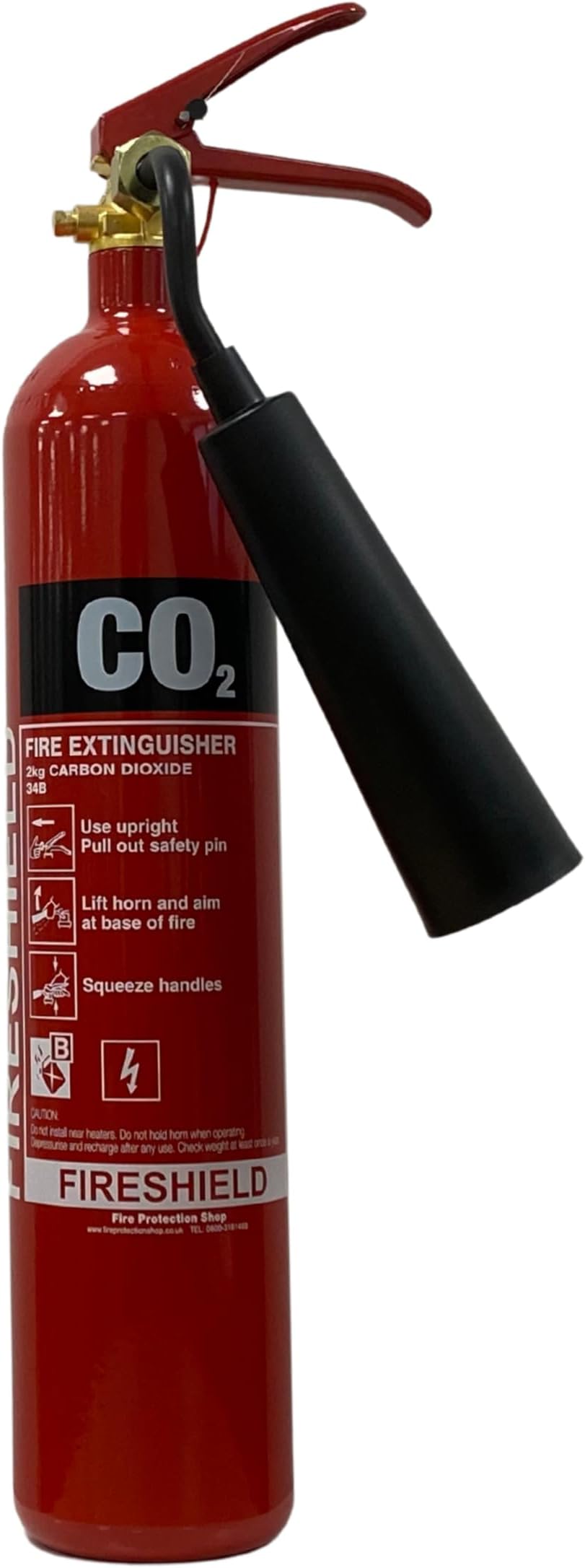 2kg CO2 Fire Extinguisher - Economy - FireShield