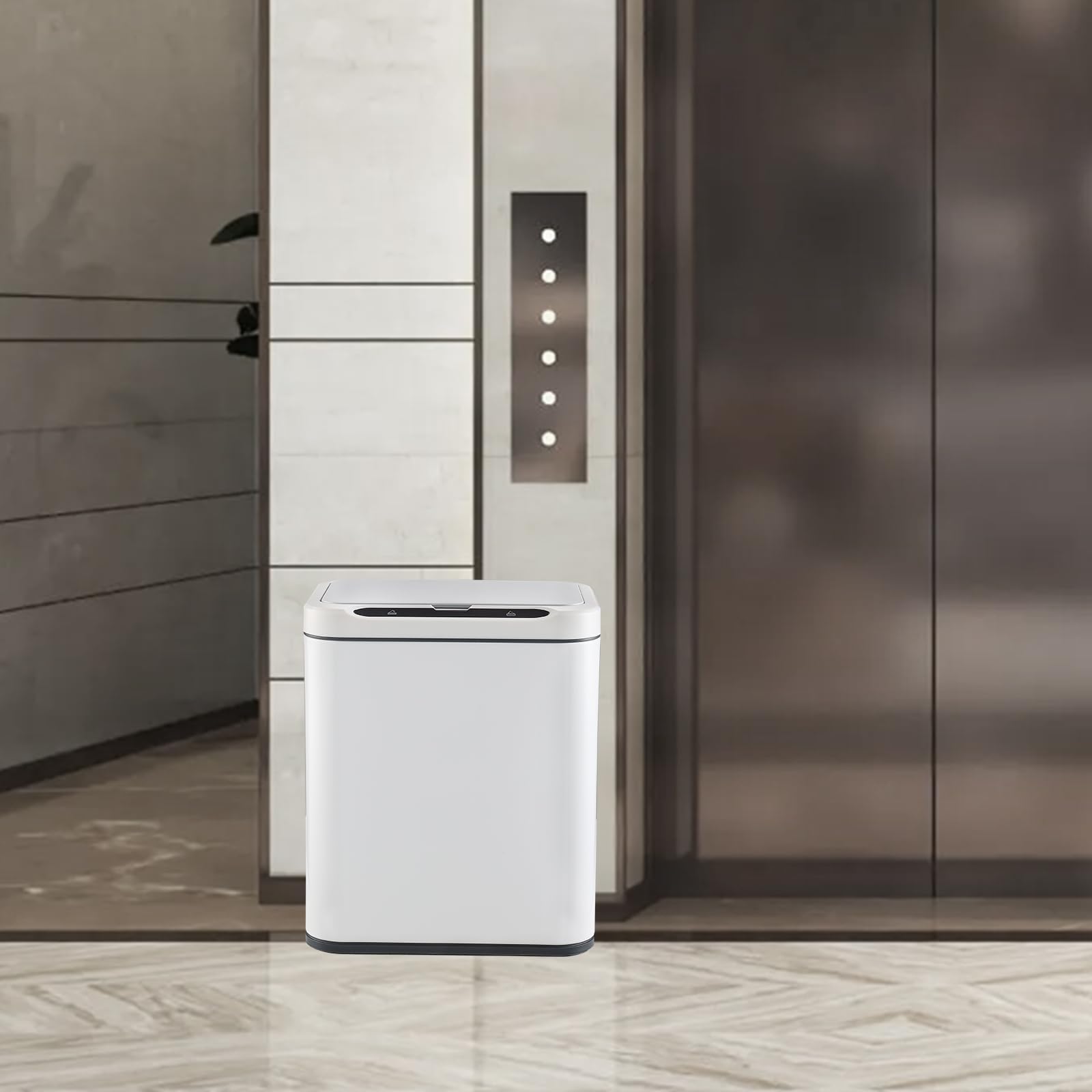 Snapklik.com : ELPHECO Stainless Steel Office Trash Can Motion Sensor ...