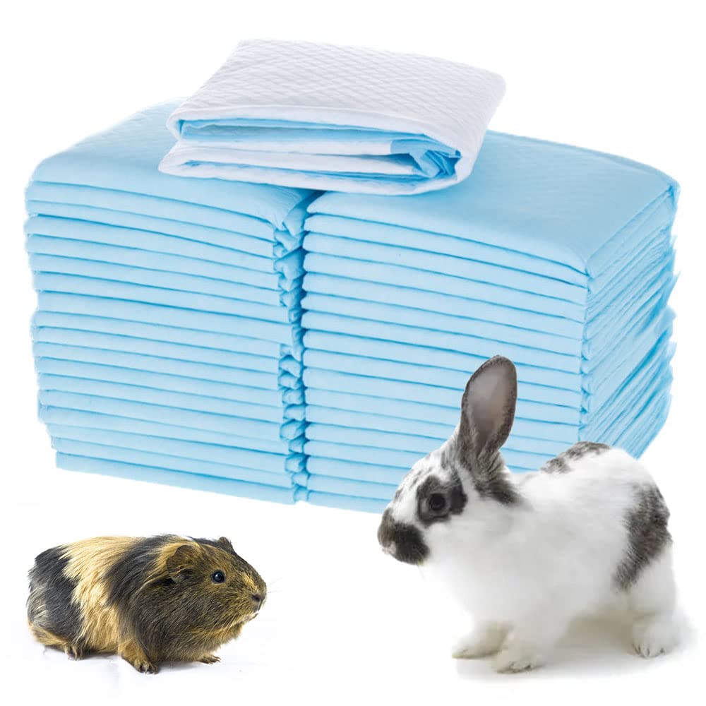 Oncpcare Lot de 100 Tapis de propreté jetables pour Lapins | 33 x 45 cm | Tapis de propreté Super absorbants pour Petits Animaux pour Rats, Chinchillas, Chatons, Reptiles