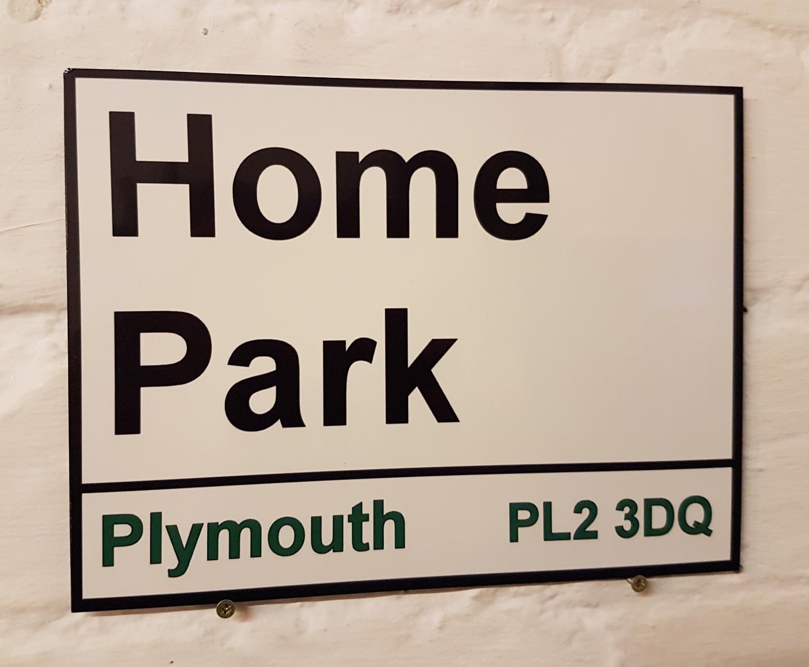 Yelacecca New Metal Street Sign Plymouth Argyle Fc Home Park Street Sign 8X12 Inches