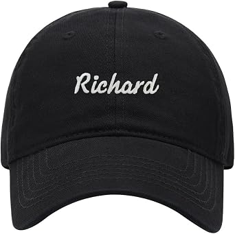 Baseball Cap Men Name Richard Gift Embroidered Washed Cotton Dad Hat Baseball Caps