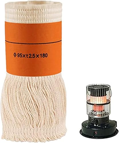 Miniatura 5 de heiheiyo Mecha de calentador de queroseno 95 x t2.0.197 x 7.087 in, reemplazo de mecha de calentador de queroseno, mechas de fibra de vidrio para