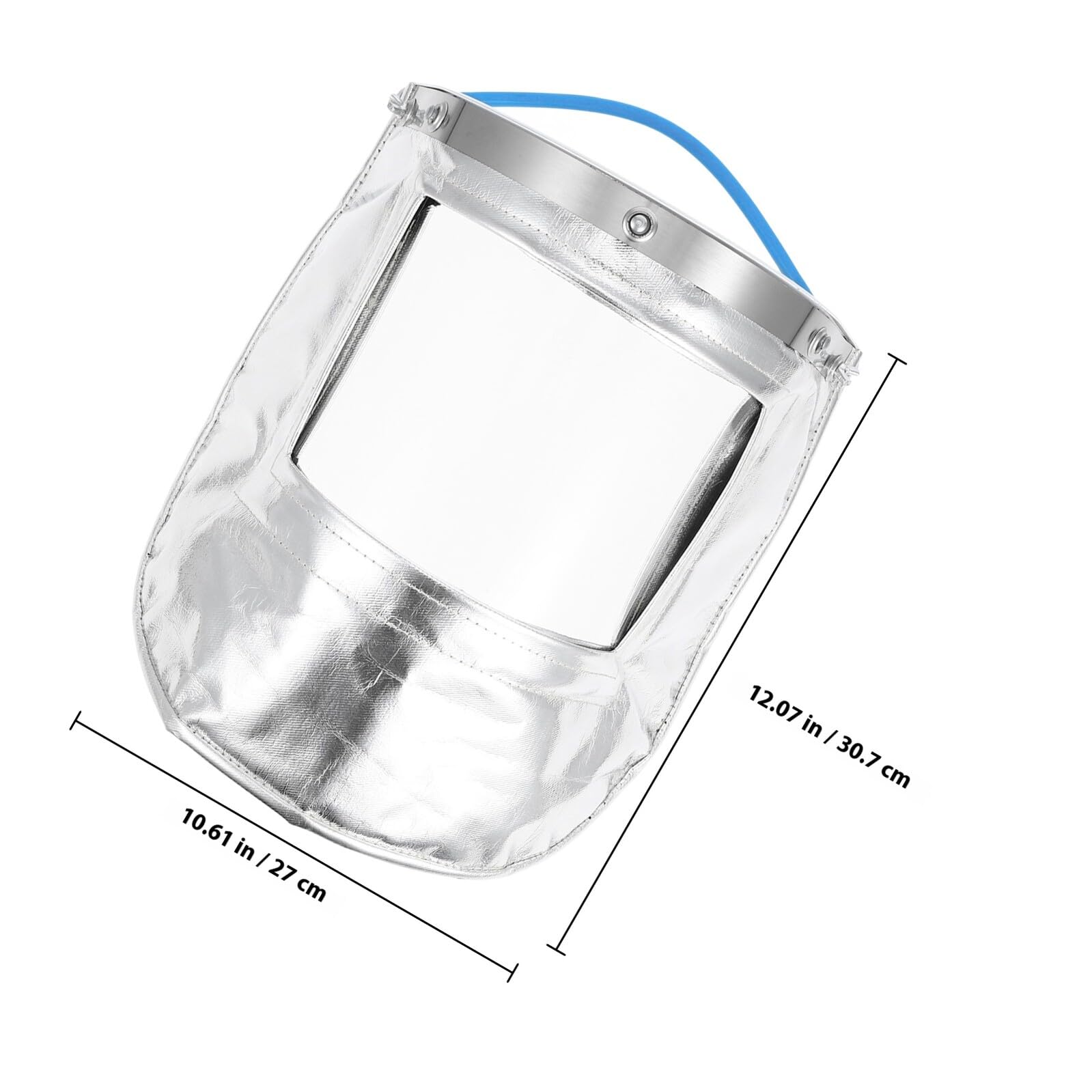 VALICLUD Hitzeschutzmaske Vollgesichtsmaske aus Aluminiumfolie Silber