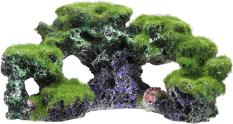 Aquarium Resin Artificial Coral Reef Ornament Rock Cave Ornament Fish Tank Background Mountain View Decor