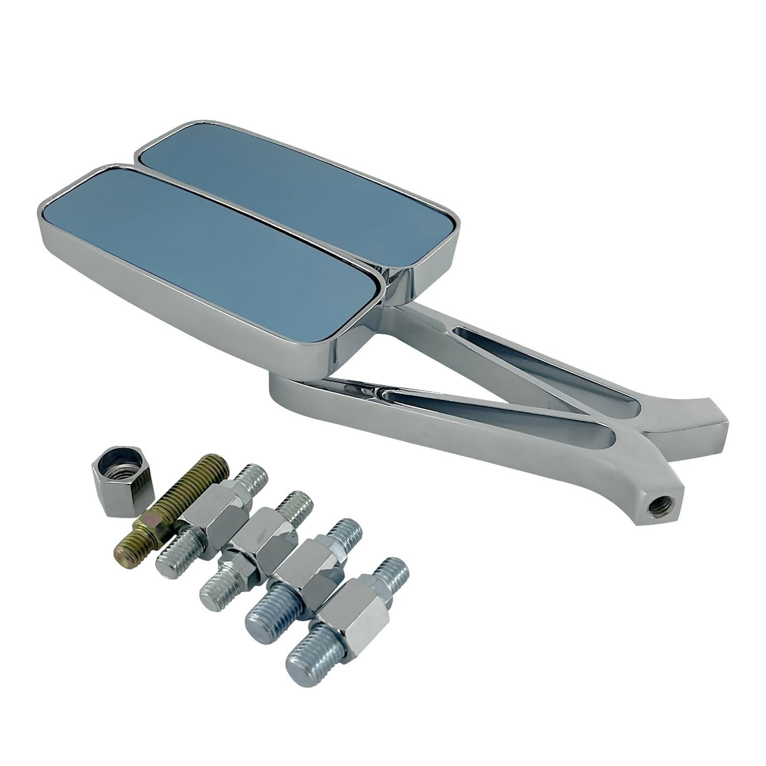 Miroir Moto Pour Suzuki Chrome universel 8MM 10MM rétroviseur latéral sport vélo moto miroir Moto Rétroviseur Miroir